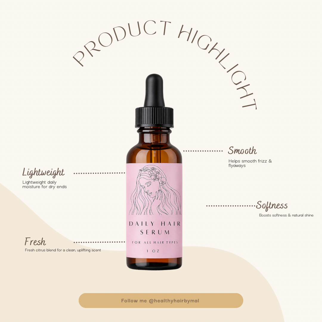 Daily Lightweight Hair Serum for Ends & Frizz Control
